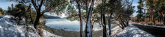 Snowy Crescent Beach 