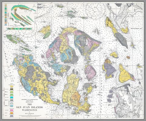 McLellan Geology  Map of San Juan Islands, 1927