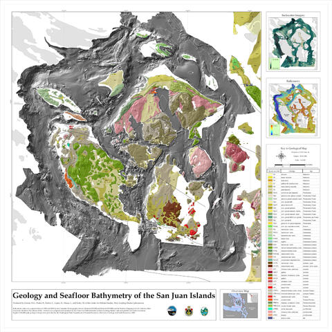 Geological and Seafloor Bathymetry of San Juan Islands, 2006