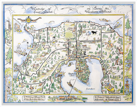 Dietz Map, Vicinity of East Sound, 1952
